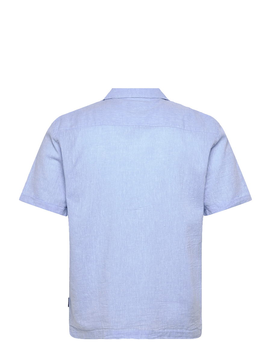 Lindbergh - Cotton/linen resort shirt S/S - lina krekli - sky blue - 2
