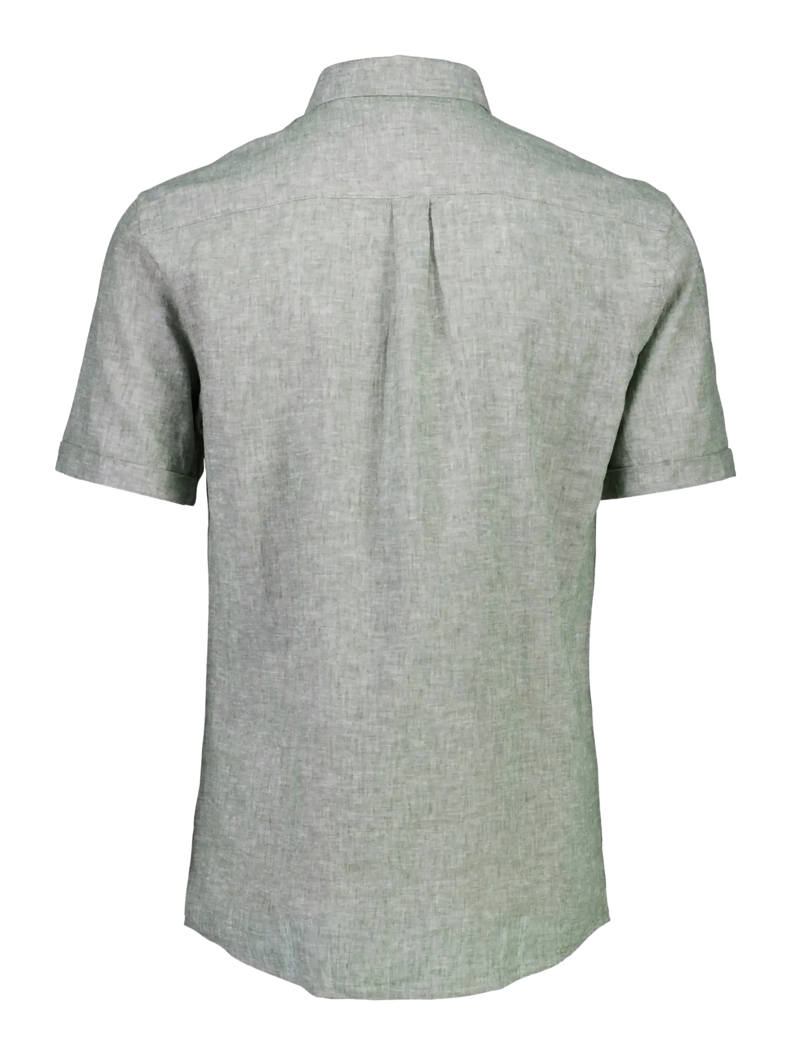 Lindbergh - Cotton/linen shirt S/S - hørskjorter - army - 2