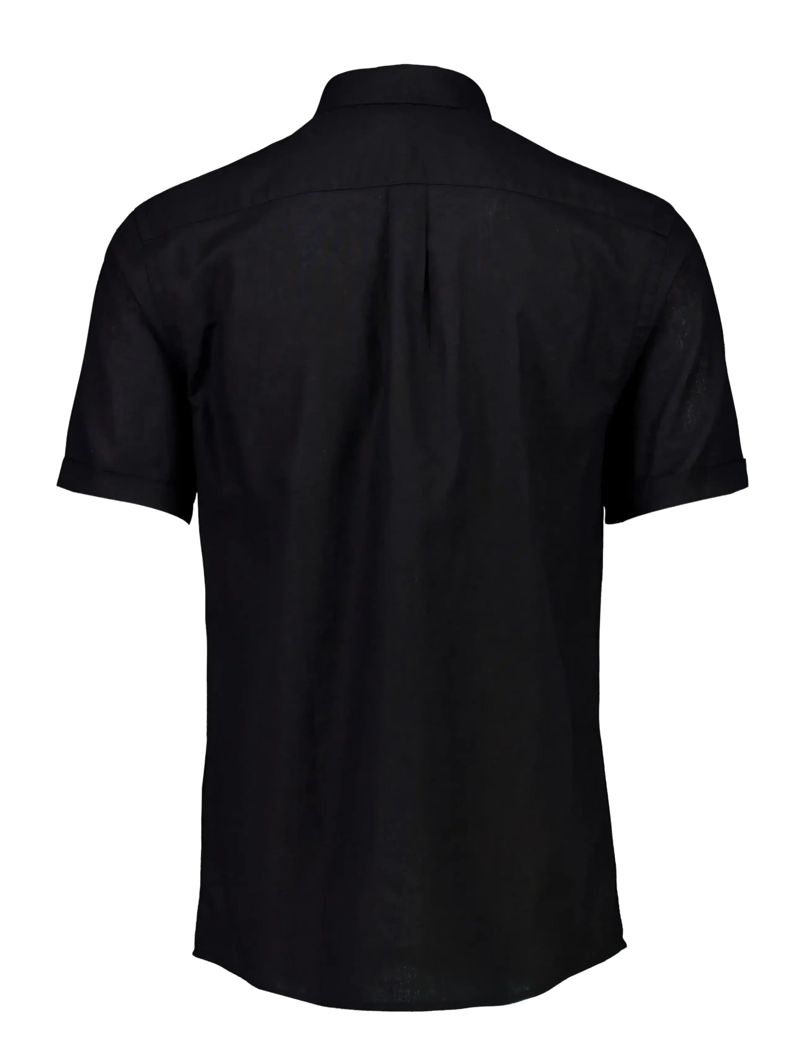 Lindbergh - Cotton/linen shirt S/S - hørskjorter - black - 2