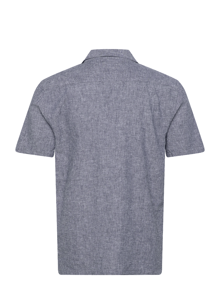 Lindbergh - Casual linen blend resort S/SCasual linen blend resort S/S - chemises à manches courtes - dk blue - 1