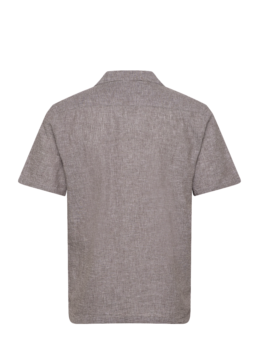 Lindbergh - Casual linen blend resort S/SCasual linen blend resort S/S - short-sleeved shirts - dk stone - 2