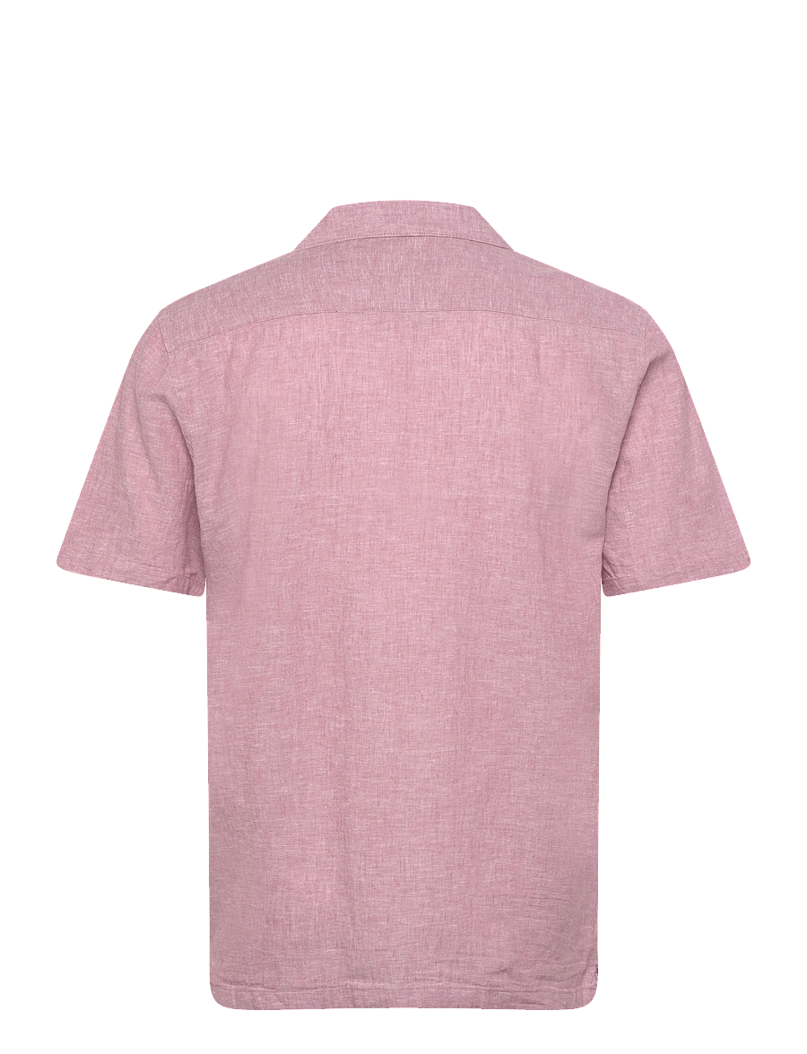 Lindbergh - Casual linen blend resort S/SCasual linen blend resort S/S - short-sleeved shirts - dusty rose - 2