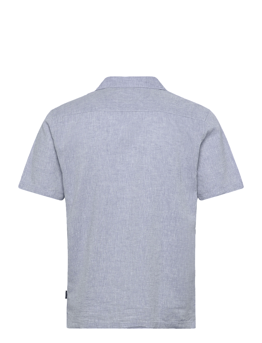 Lindbergh - Casual linen blend resort S/SCasual linen blend resort S/S - short-sleeved shirts - lt blue - 2