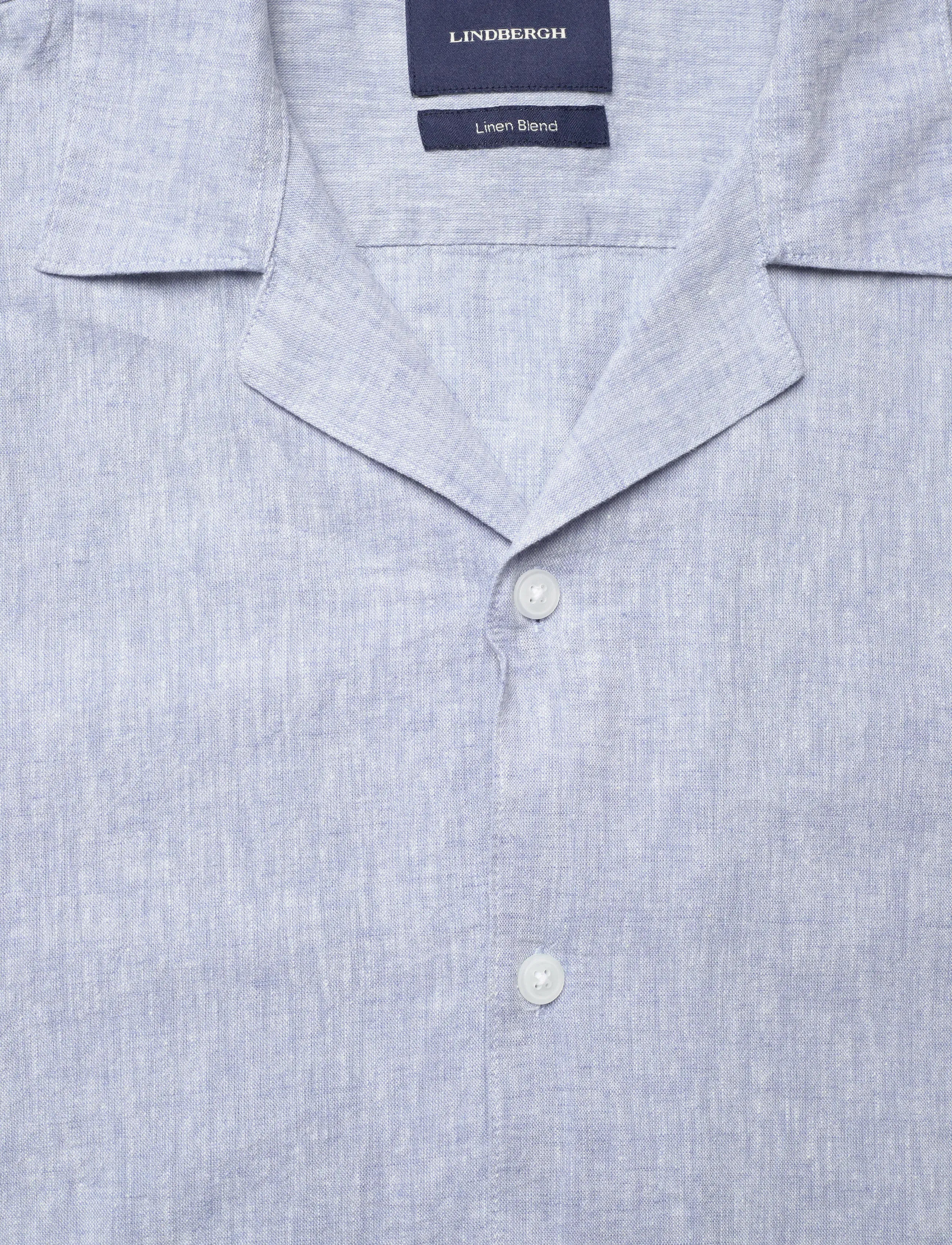 Lindbergh - Casual linen blend resort S/SCasual linen blend resort S/S - kortærmede skjorter - lt blue - 2