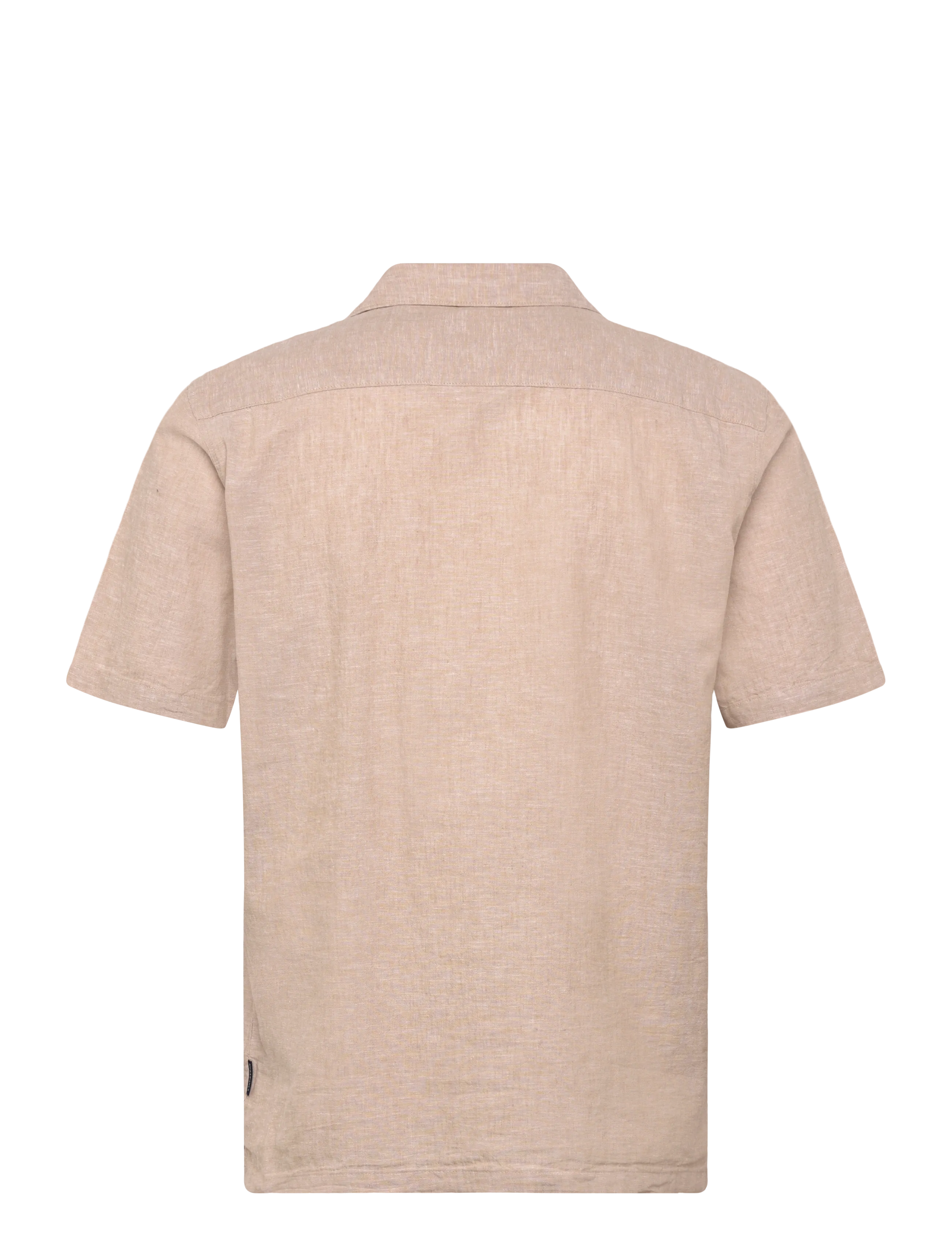 Lindbergh - Casual linen blend resort S/SCasual linen blend resort S/S - kortærmede skjorter - sand - 1