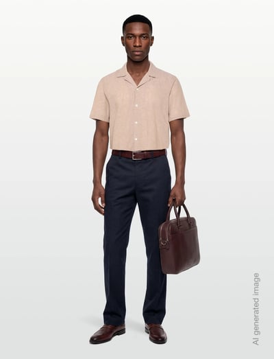 Casual Linen Blend Resort S/Scasual Linen Blend Resort S/S - KortæRmede