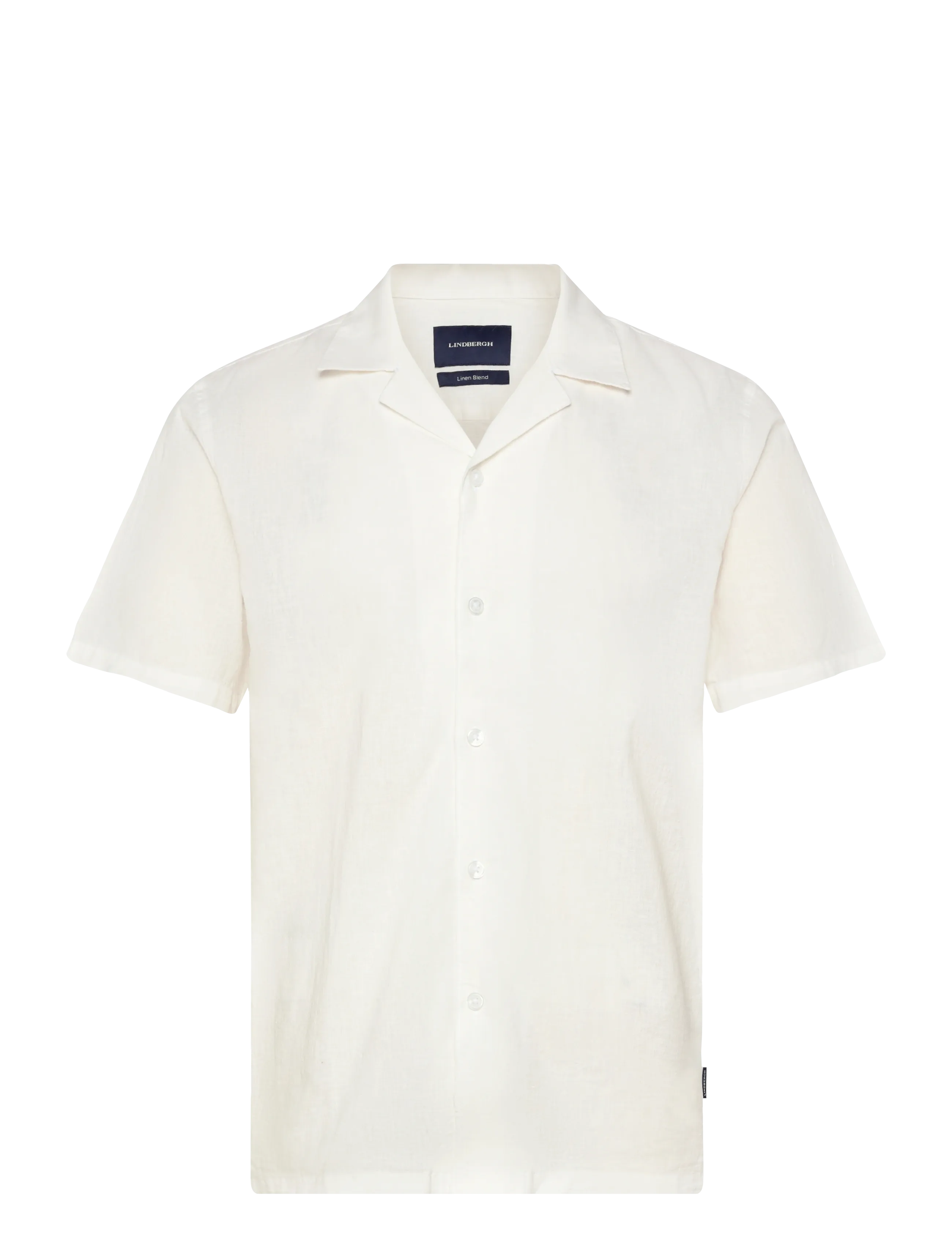 LINDBERGH Casual Linen Blend Resort S/Scasual Linen Blend Resort S/S Weiß - M - Herren