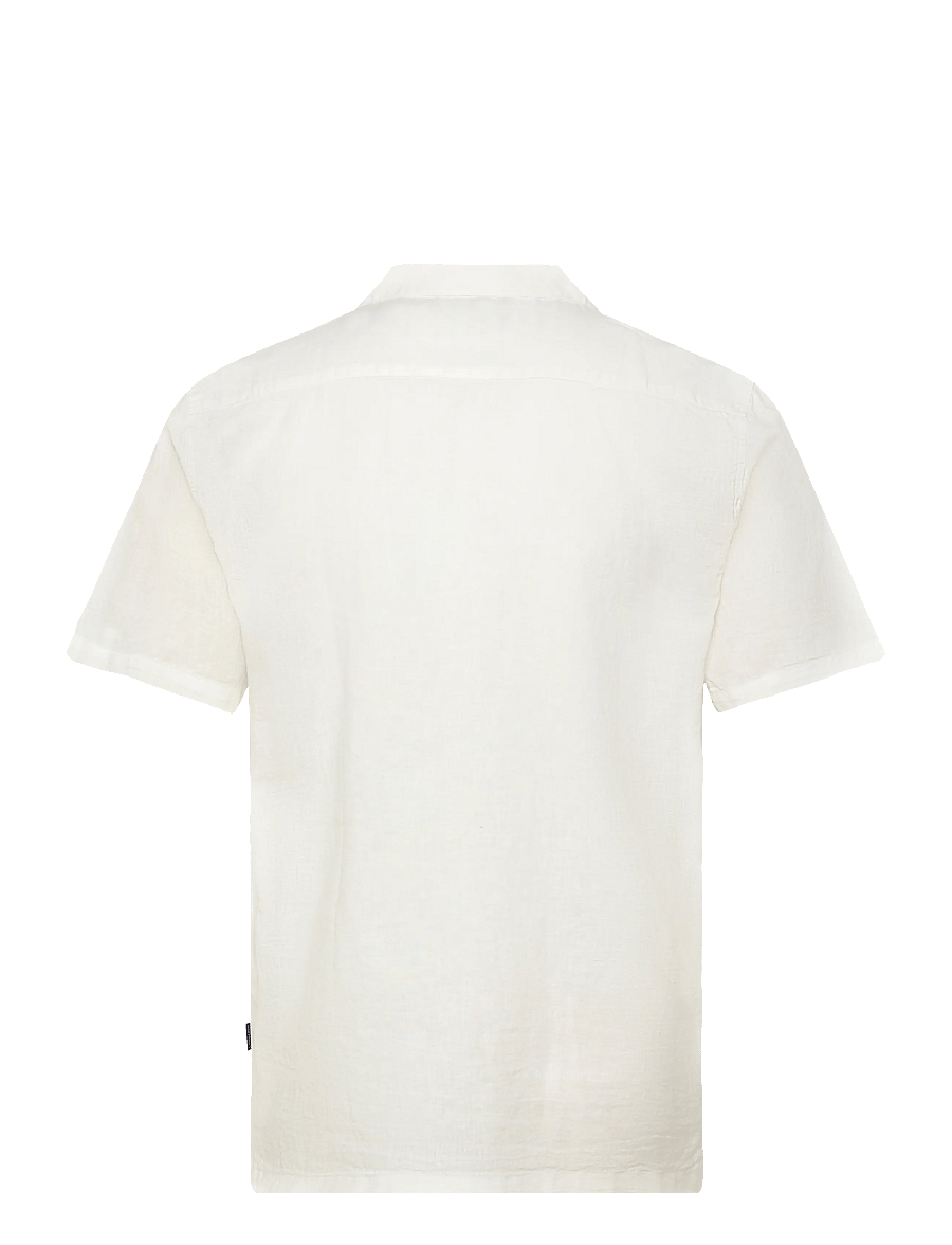 Lindbergh - Casual linen blend resort S/SCasual linen blend resort S/S - short-sleeved shirts - white - 2