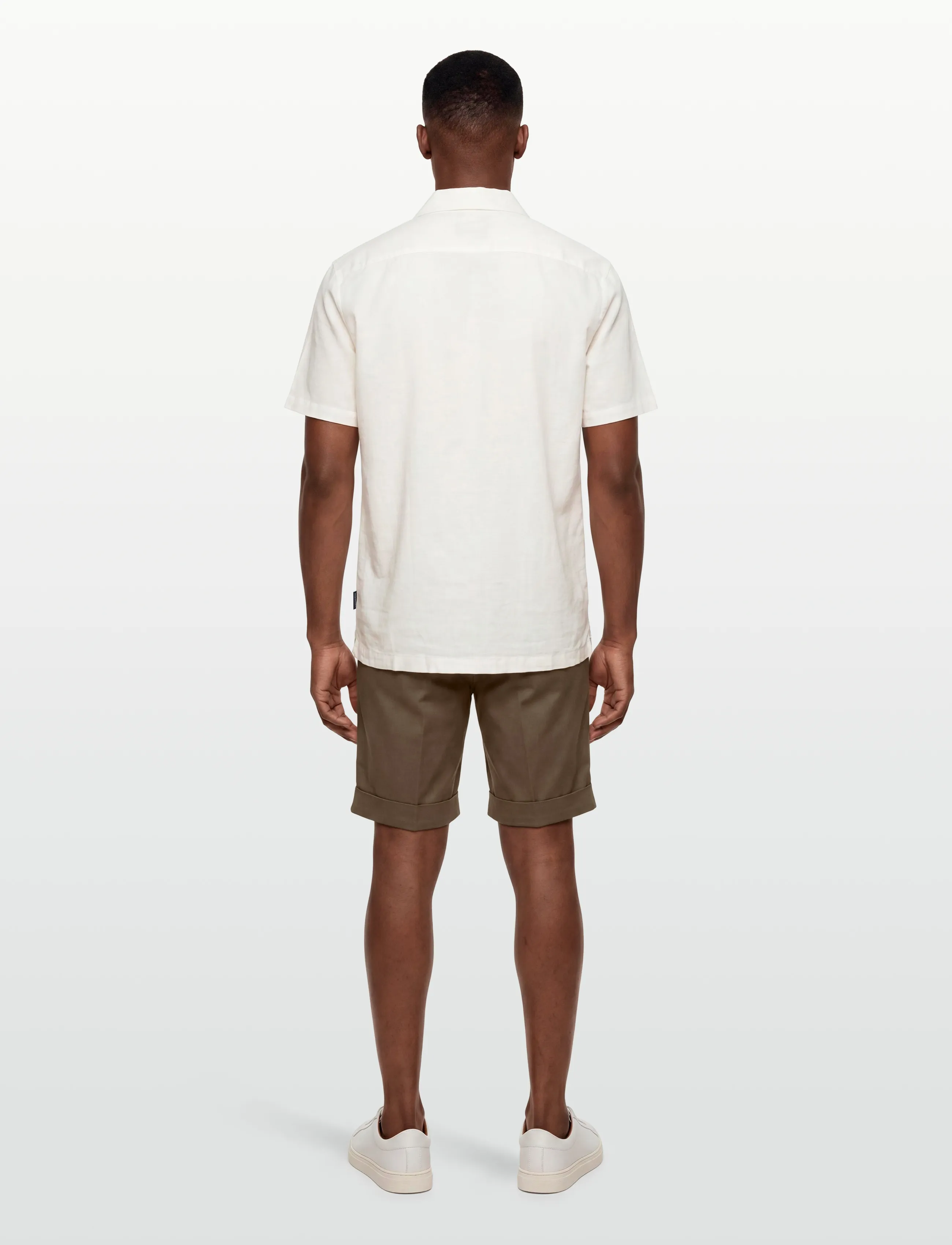 Lindbergh - Casual linen blend resort S/SCasual linen blend resort S/S - kortærmede skjorter - white - 4