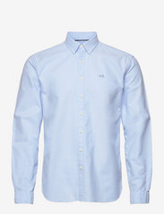 Lindbergh - Solid oxford shirt L/S - oxford shirts - light blue - 0
