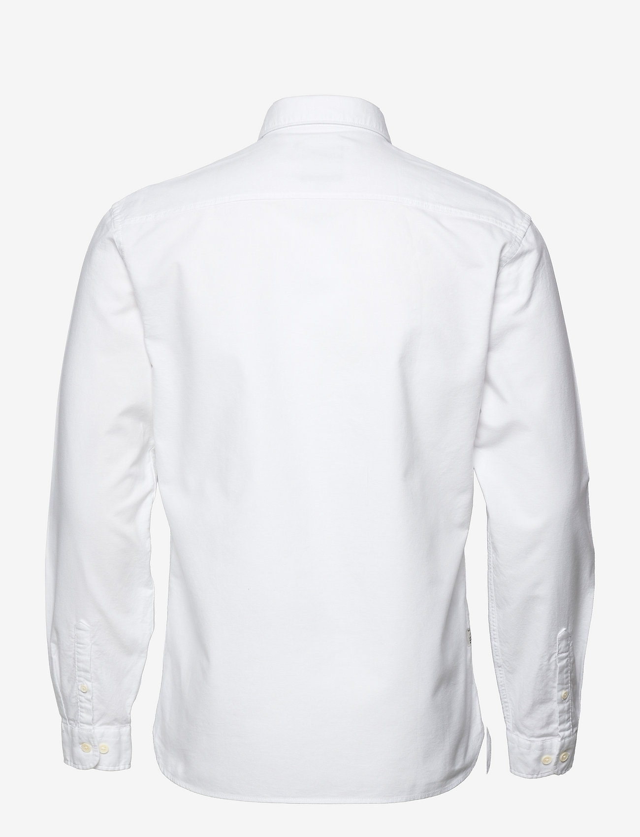 Lindbergh - Solid oxford shirt L/S - oxford shirts - white - 1