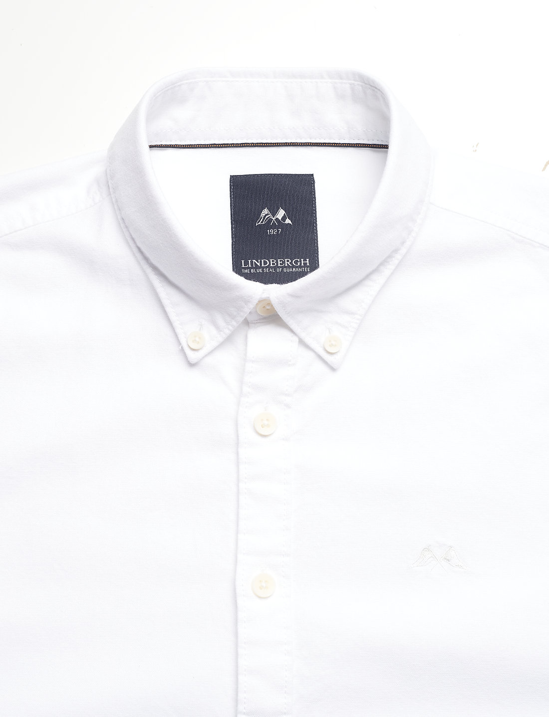 Lindbergh - Solid oxford shirt L/S - chemises oxford - white - 3