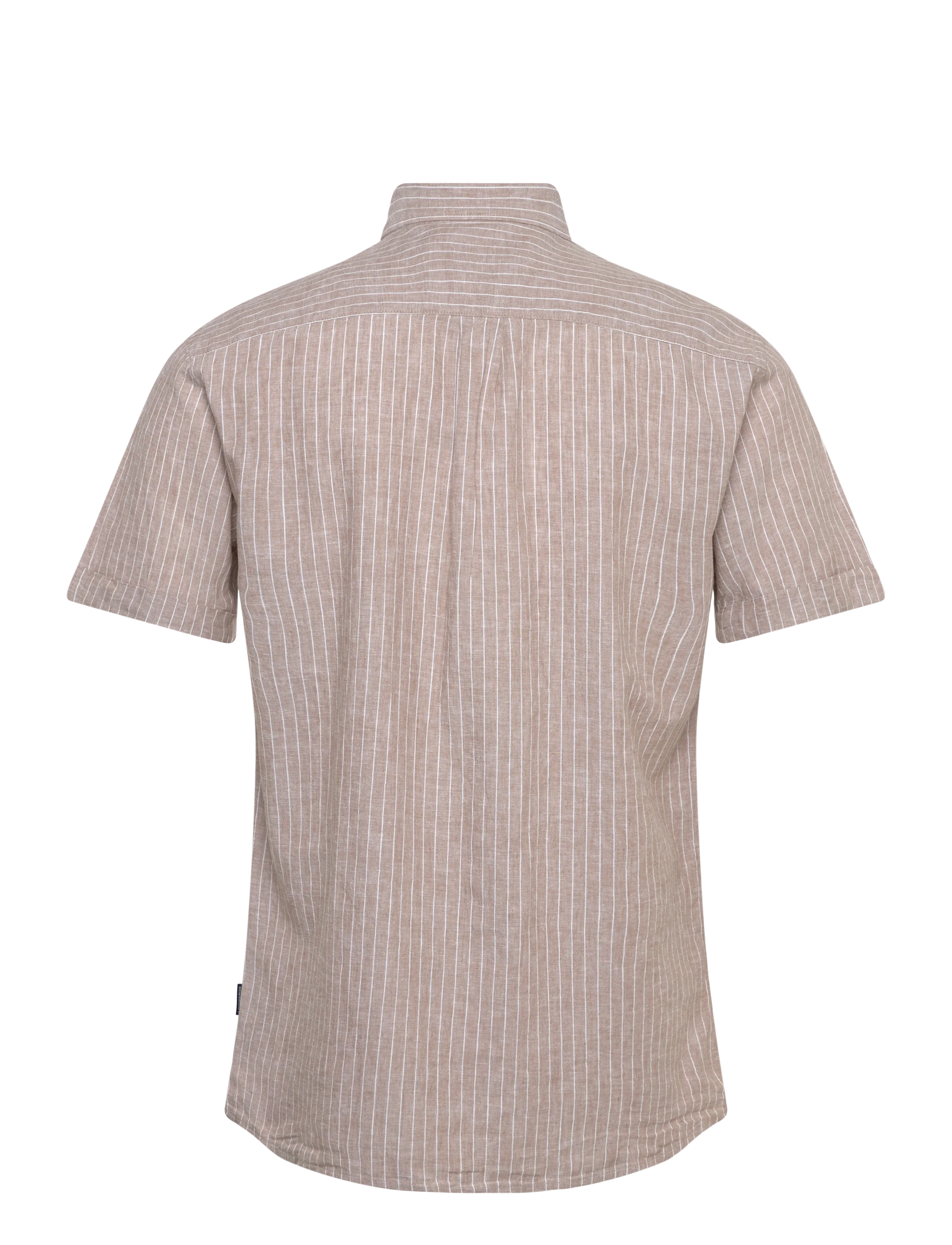 Lindbergh - Cotton/linen shirt S/SCotton/linen shirt S/S - gestreifte hemden - mid sand - 1
