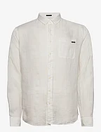 Pure linen L/S shirt - WHITE