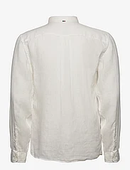 Lindbergh - Pure linen L/S shirt - pellavakauluspaidat - white - 1