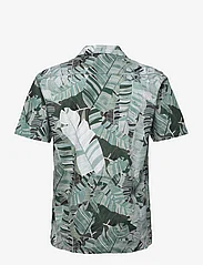 Lindbergh - Pure linen resort S/S shirt - linen shirts - army - 1