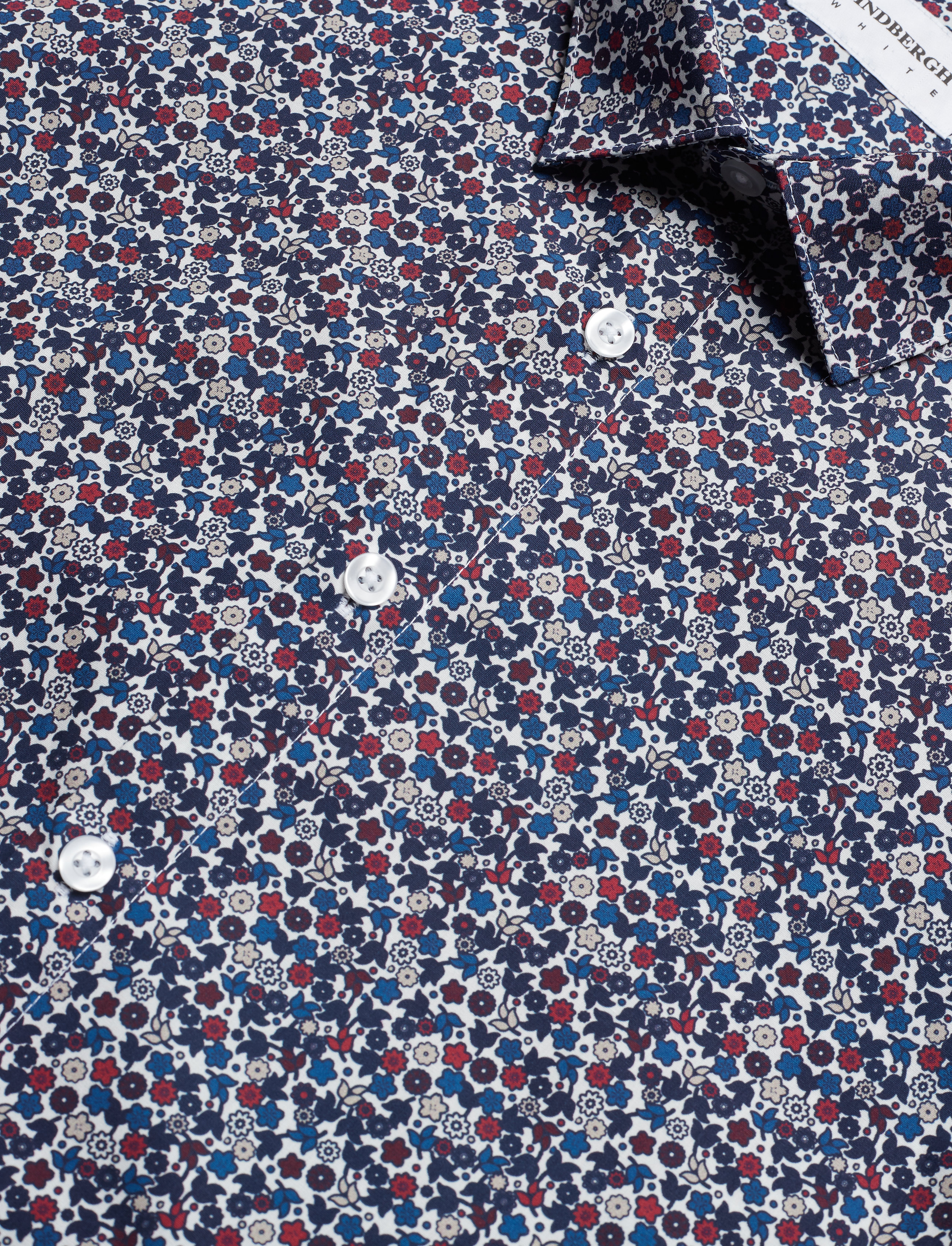 Lindbergh - Flower print shirt L/S - white - 3