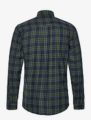 Lindbergh - Checked twill shirt L/S - avslappede skjorter - navy mel - 1