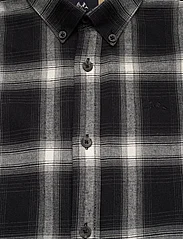 Lindbergh - Brushed checked shirt L/S - ternede skjorter - black - 2