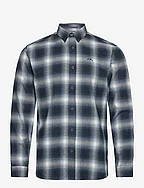 Brushed checked shirt L/S - BLUE