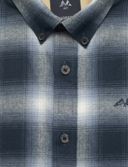 Lindbergh - Brushed checked shirt L/S - checkered shirts - blue - 5