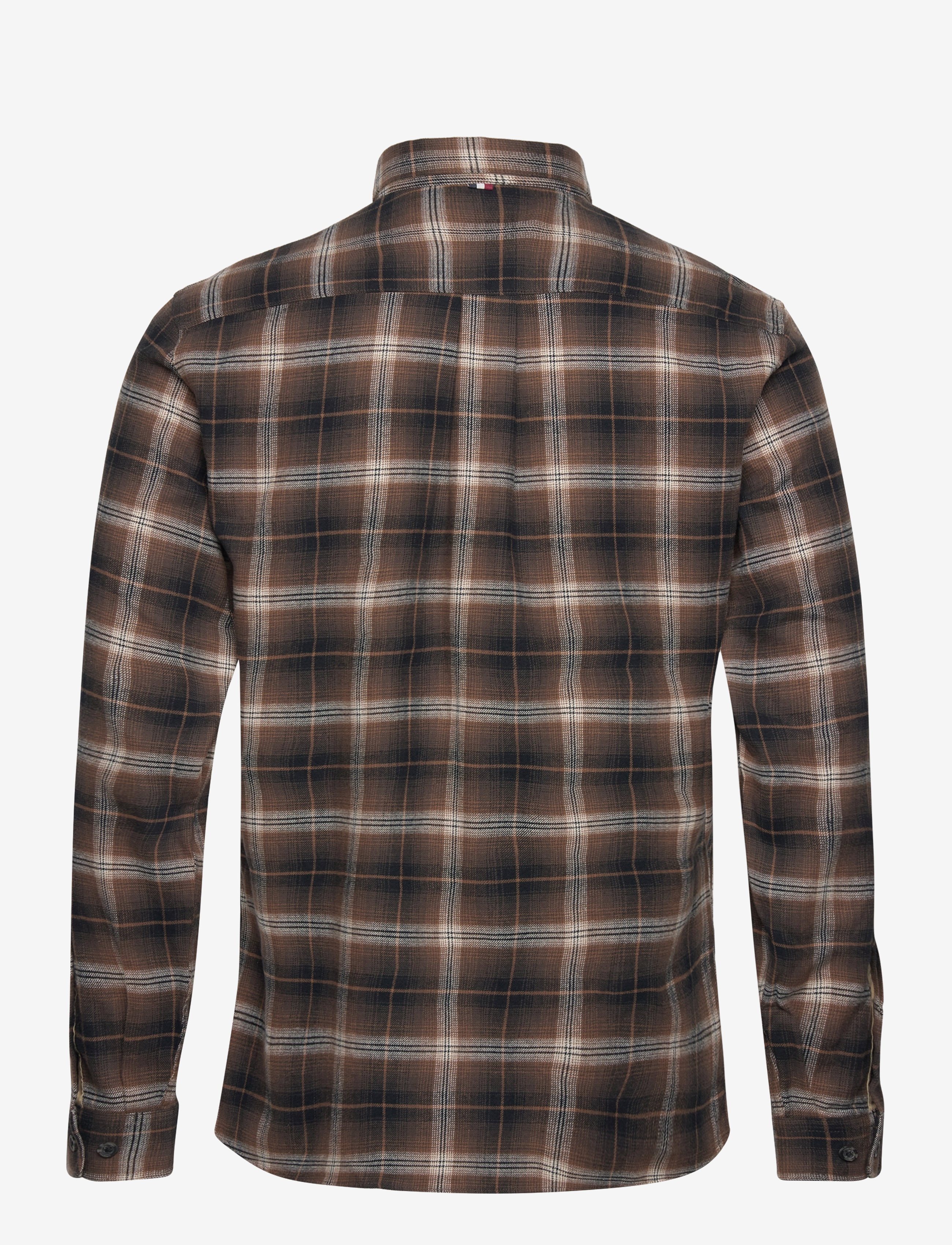 Lindbergh - Brushed checked shirt L/S - brown - 2