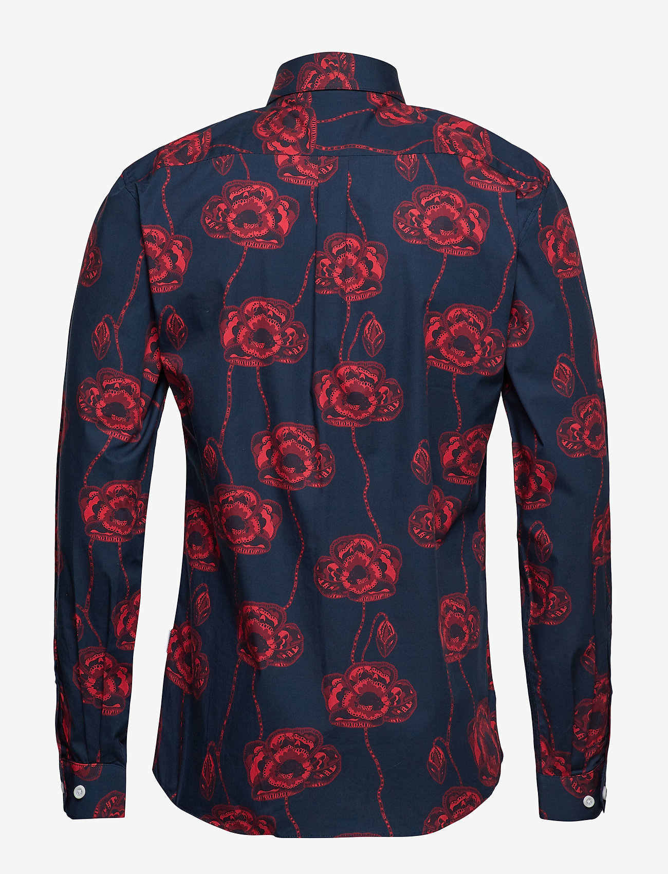 Lindbergh - Flower snake print shirt L/S - dark blue - 1