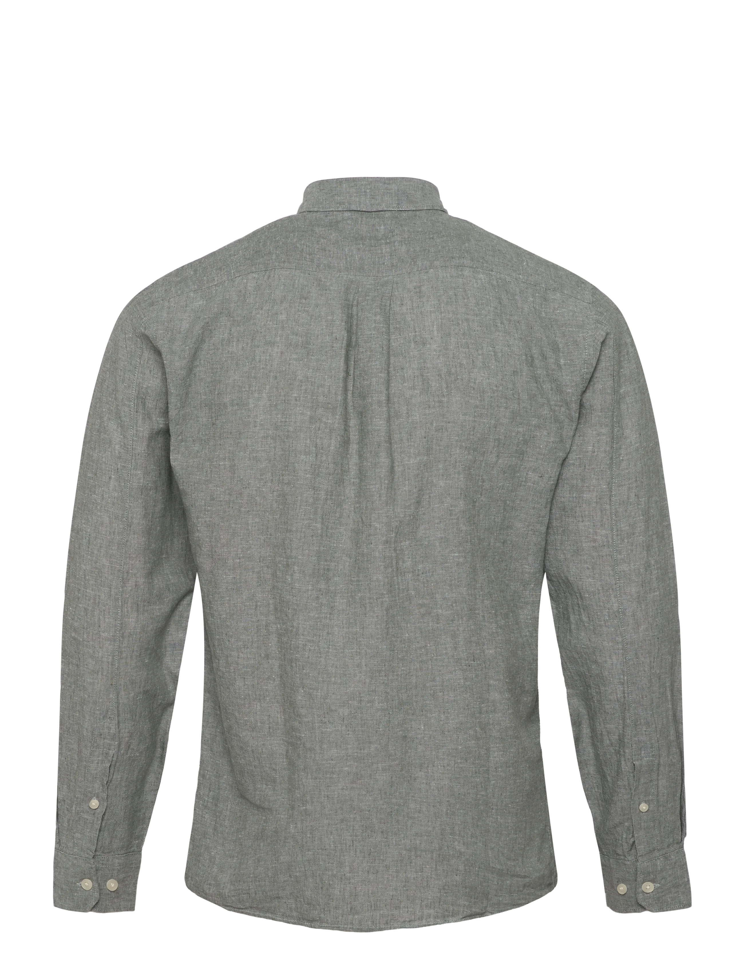 Lindbergh - Cotton/linen shirt L/S - hørskjorter - army - 2
