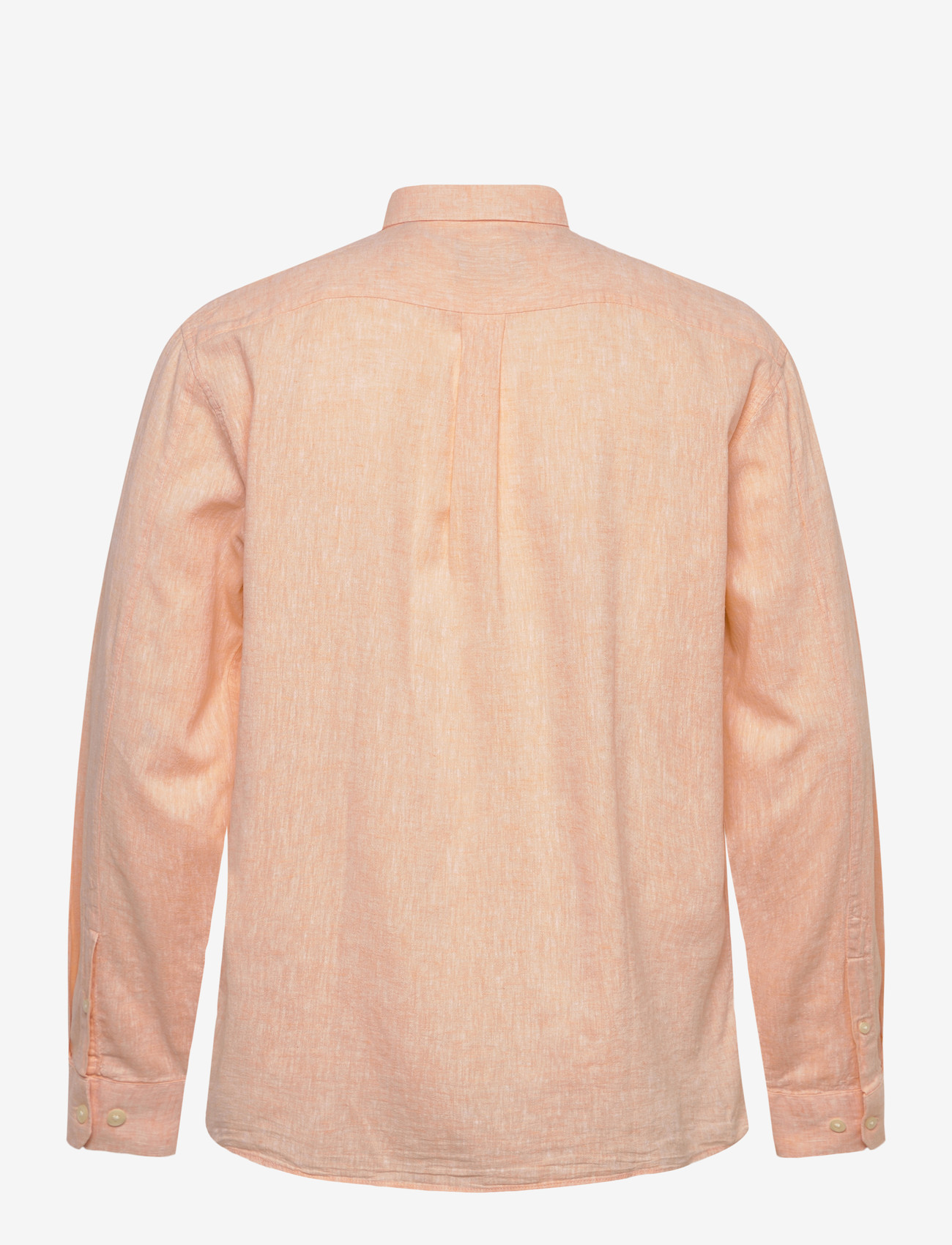 Lindbergh - Cotton/linen shirt L/S - leinenhemden - lt peach - 1