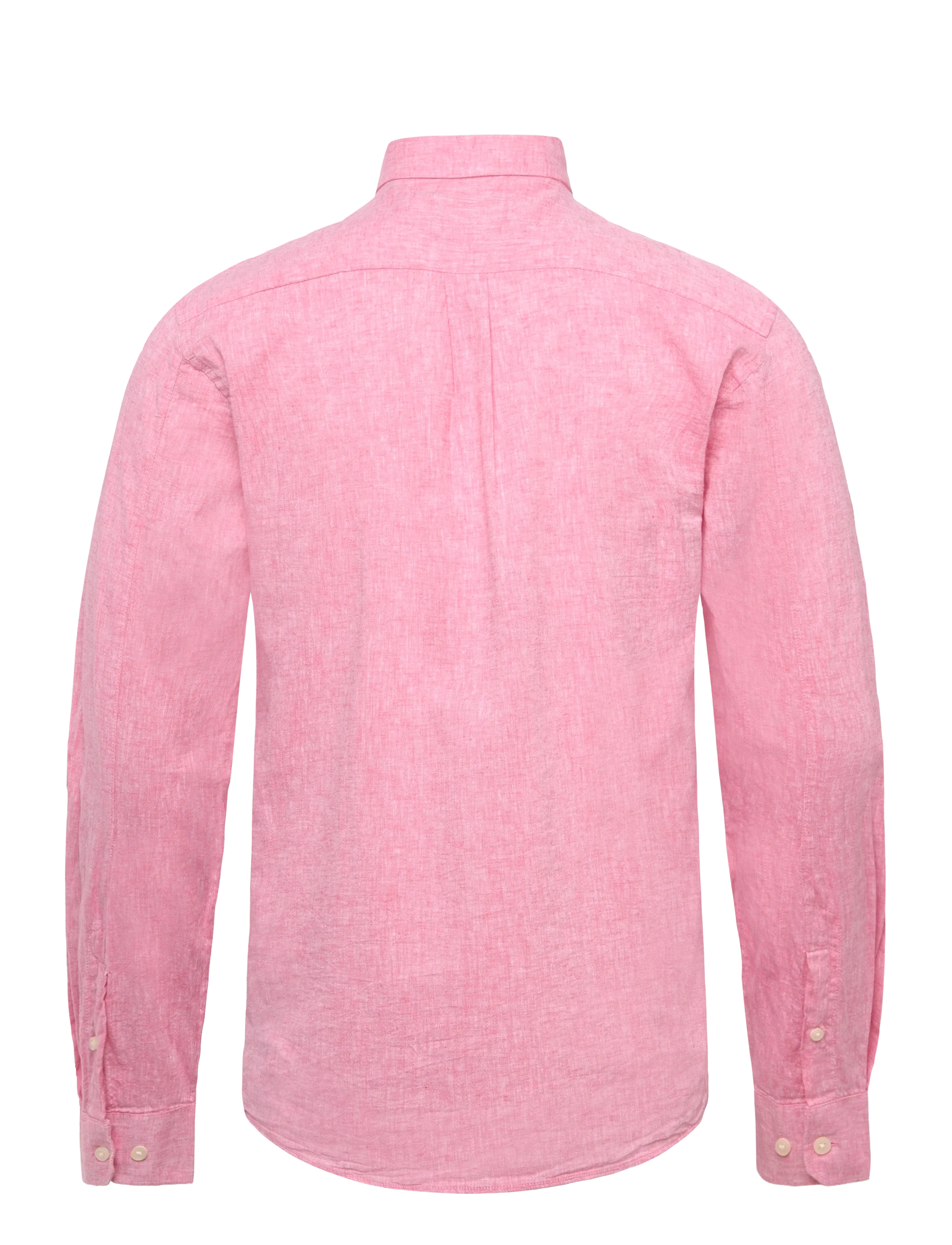 Lindbergh - Cotton/linen shirt L/S - hørskjorter - pink - 2