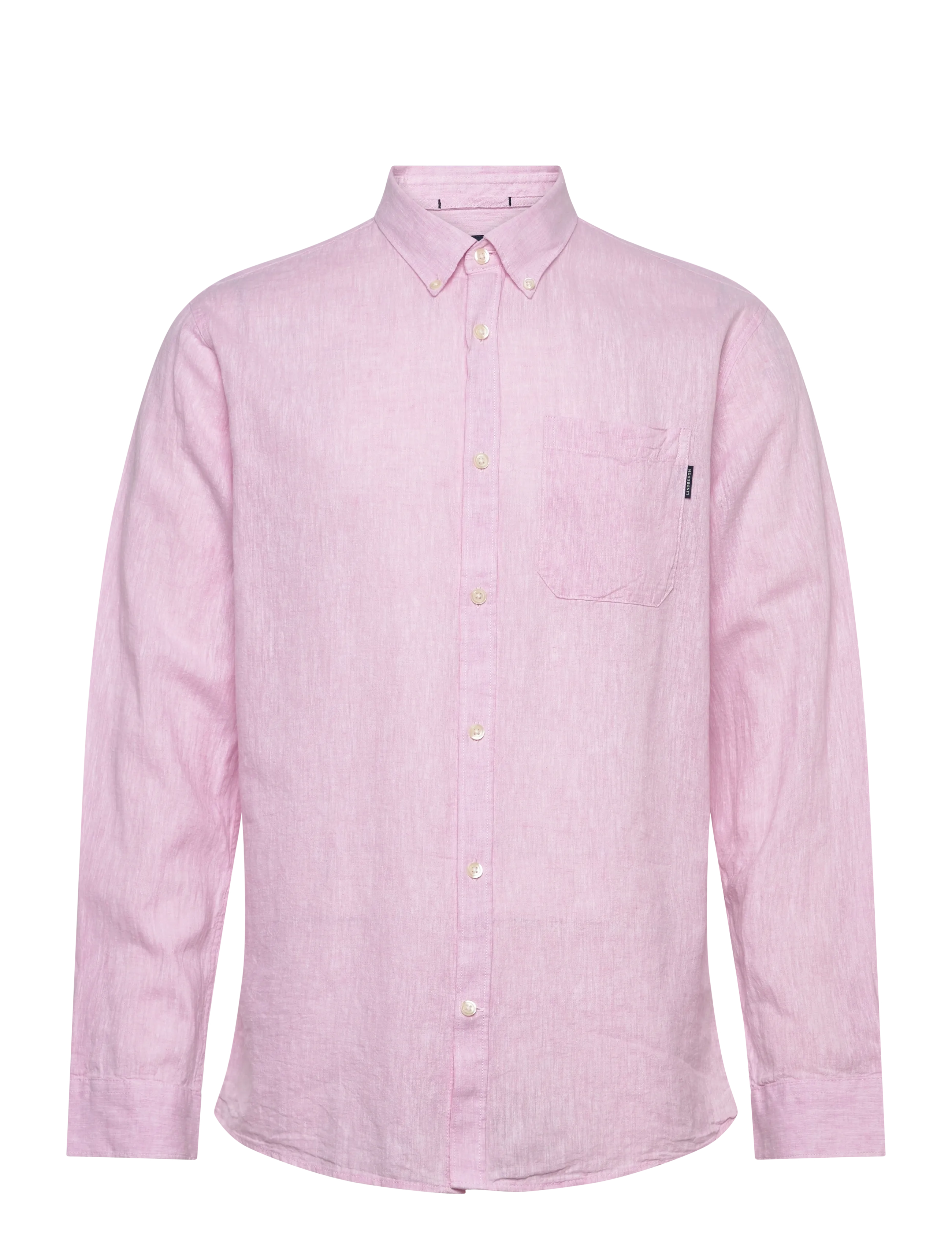 Lindbergh Cotton/linen shirt L/S - Lindbergh - ROSE / pink/rose