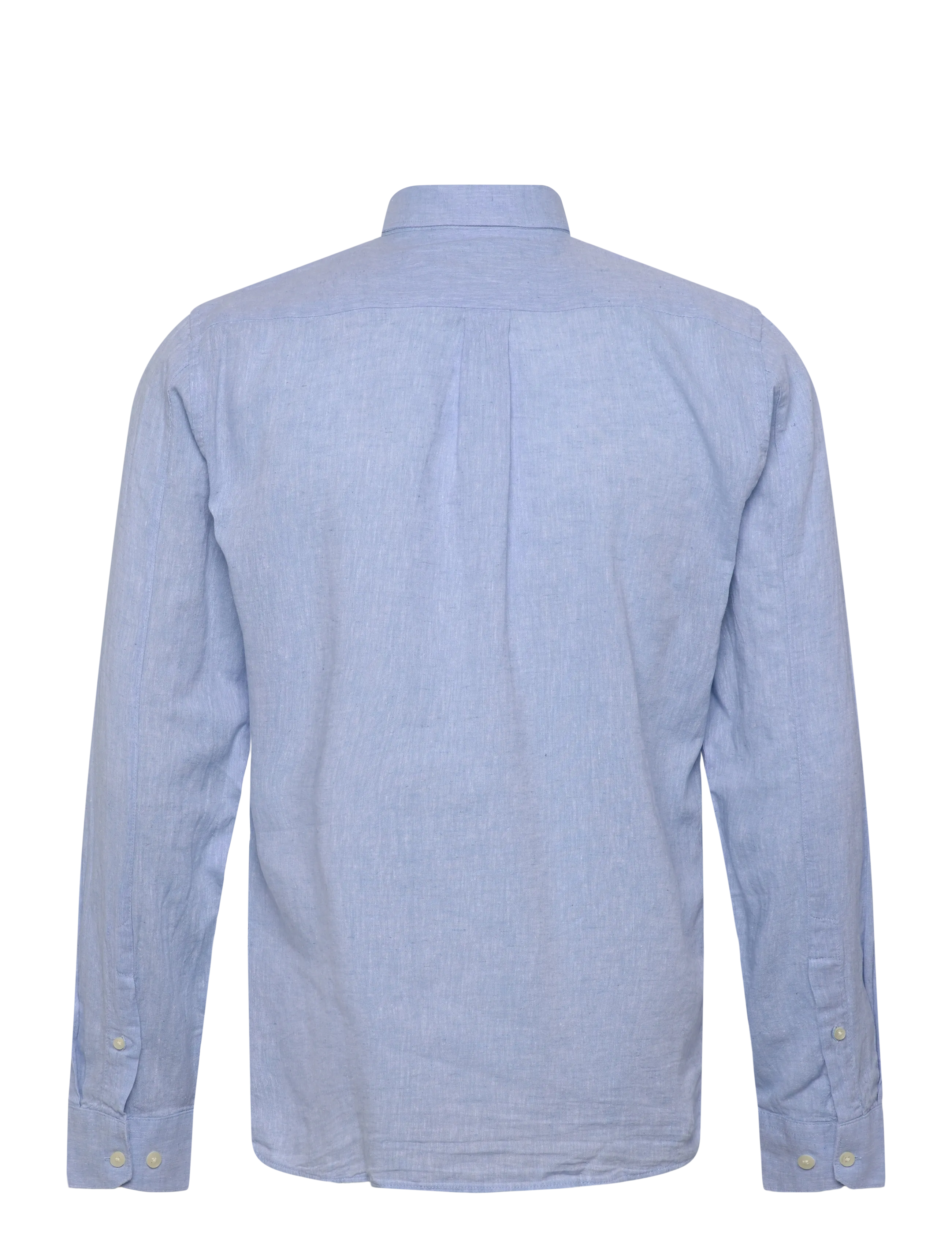 Lindbergh - Cotton/linen shirt L/S - hørskjorter - sky blue - 2