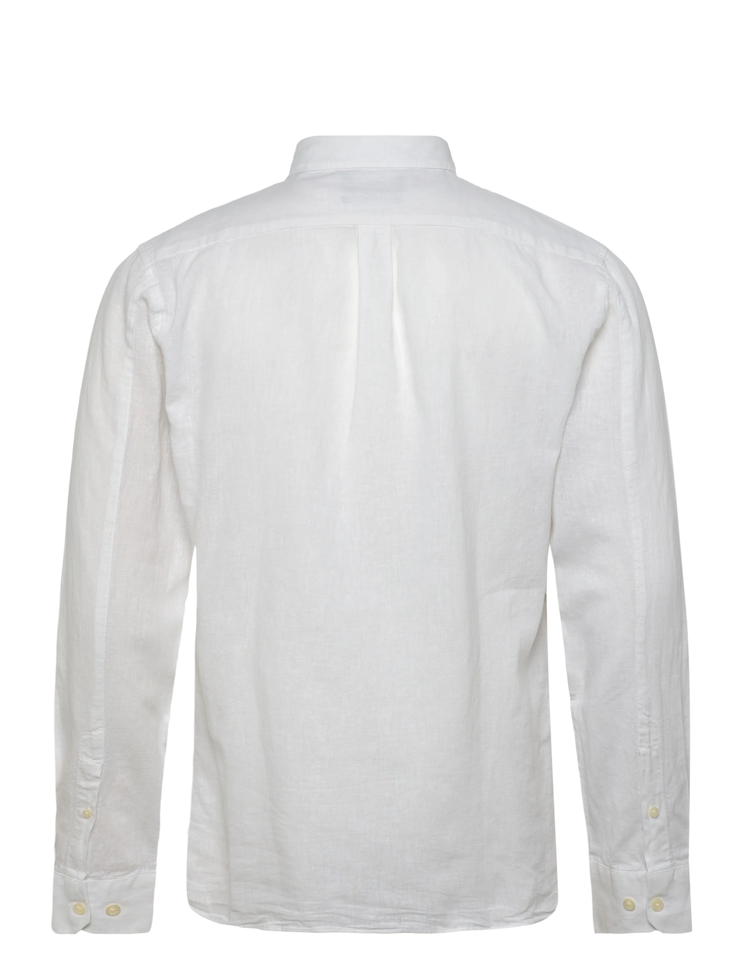 Lindbergh - Cotton/linen shirt L/S - hørskjorter - white - 2