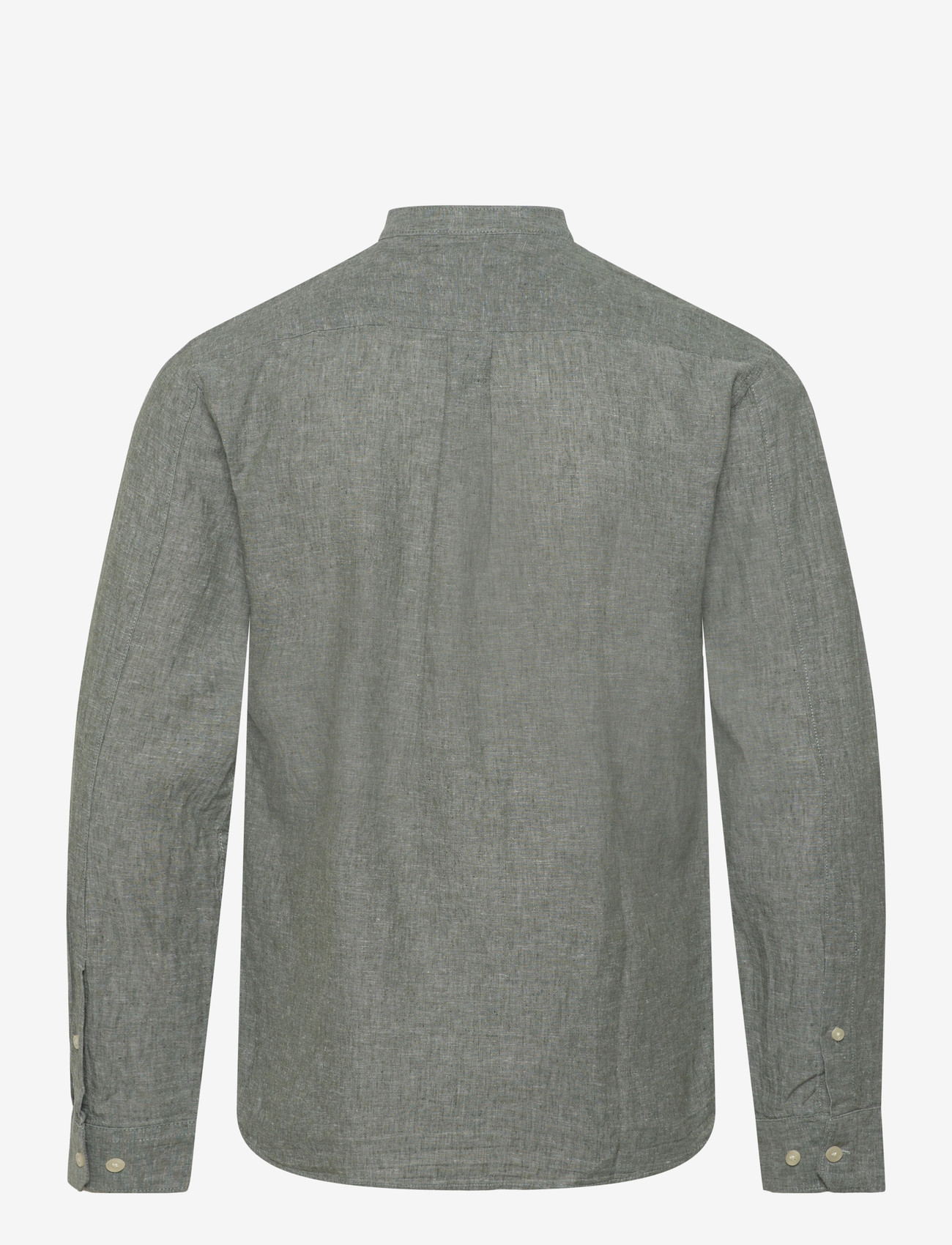 Lindbergh - Cotton/linen shirt L/S - hørskjorter - army - 2