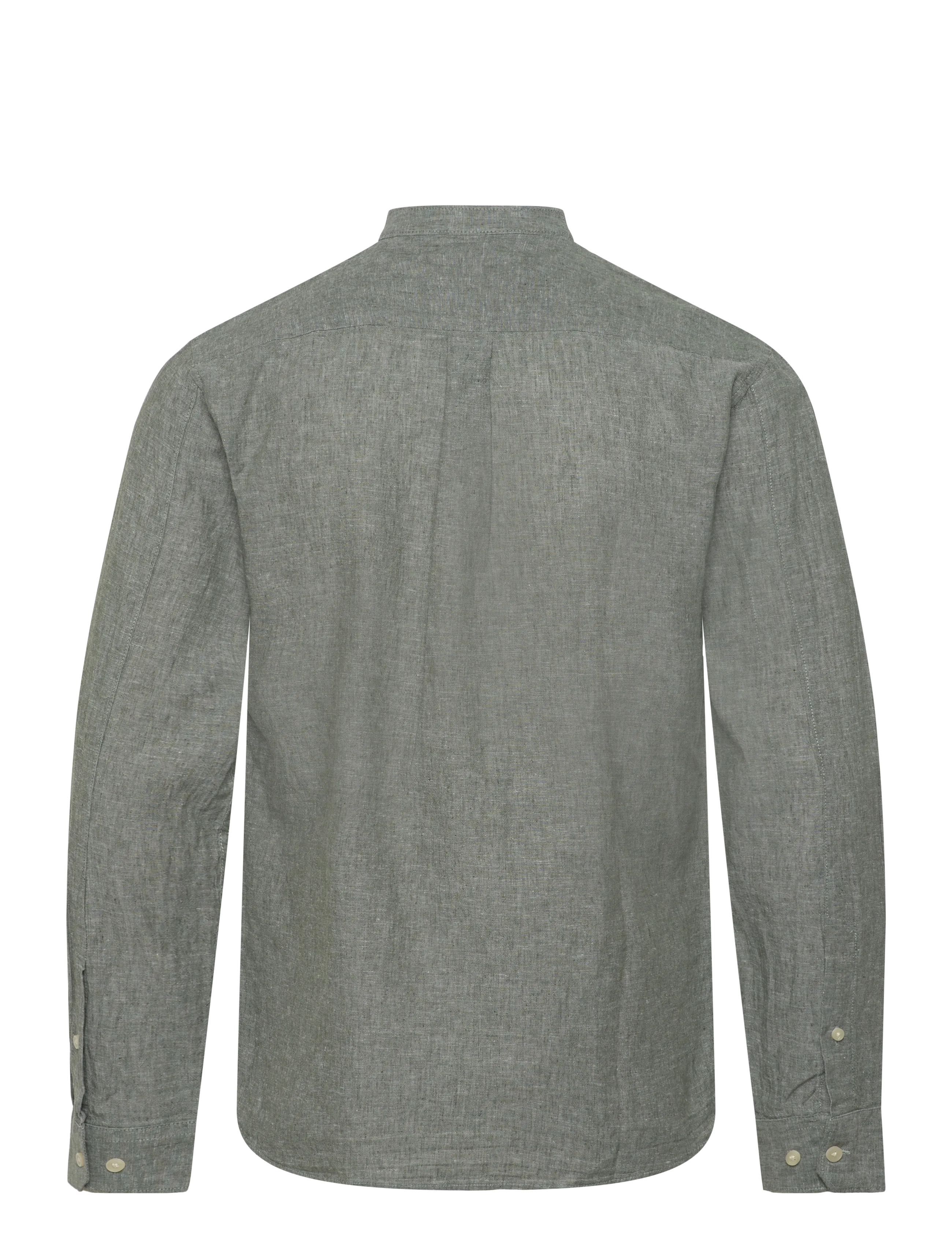 Lindbergh - Cotton/linen shirt L/S - hørskjorter - army - 2