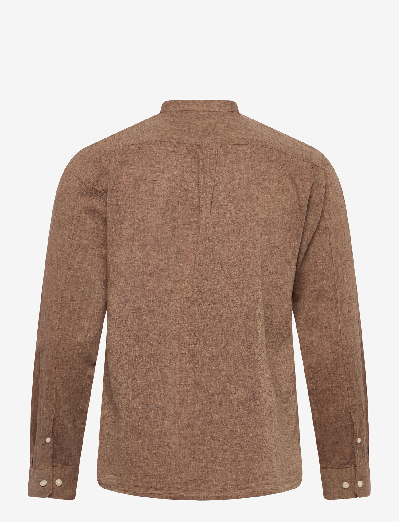 Lindbergh - Cotton/linen shirt L/S - leinenhemden - brown - 2
