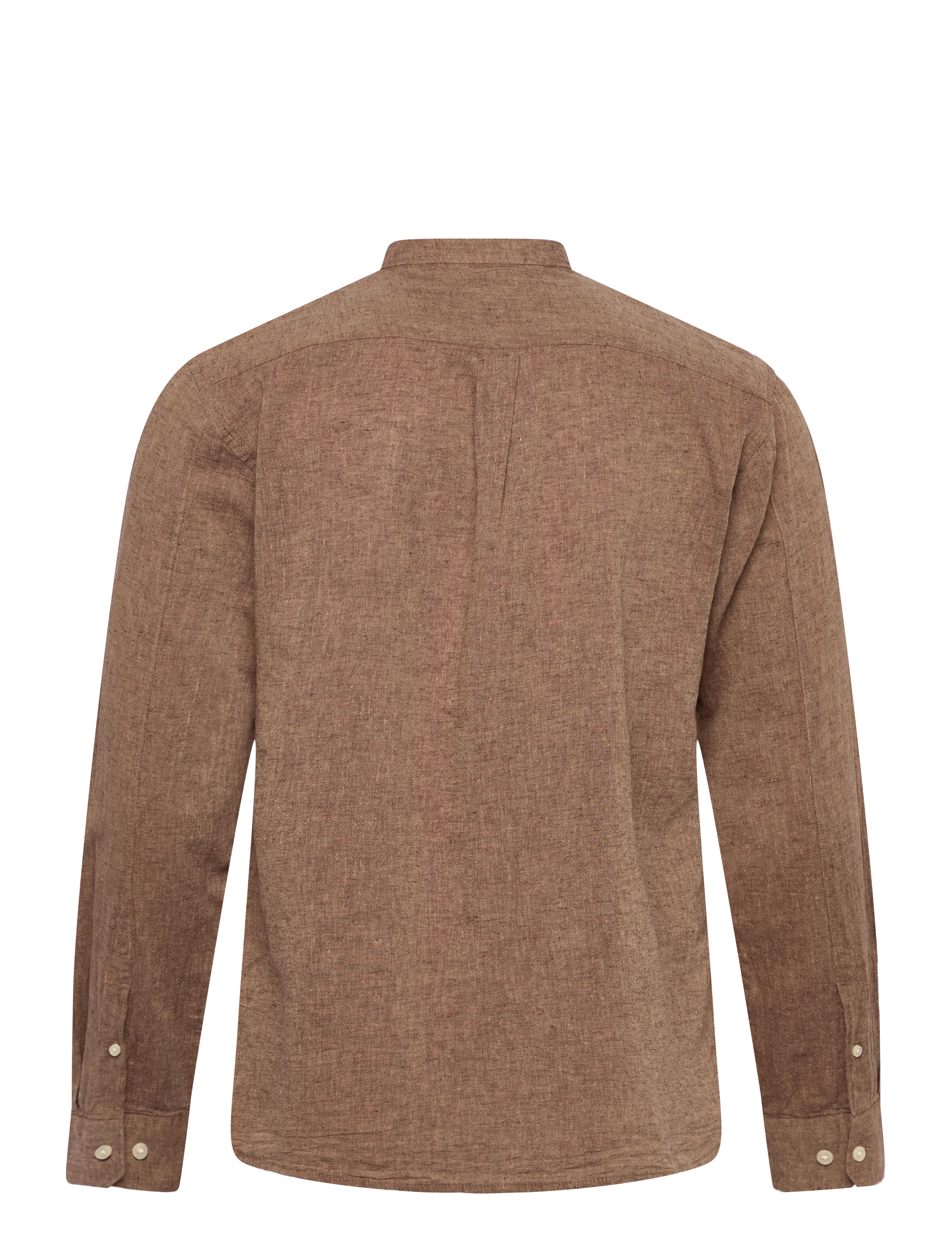 Lindbergh - Cotton/linen shirt L/S - hørskjorter - brown - 2