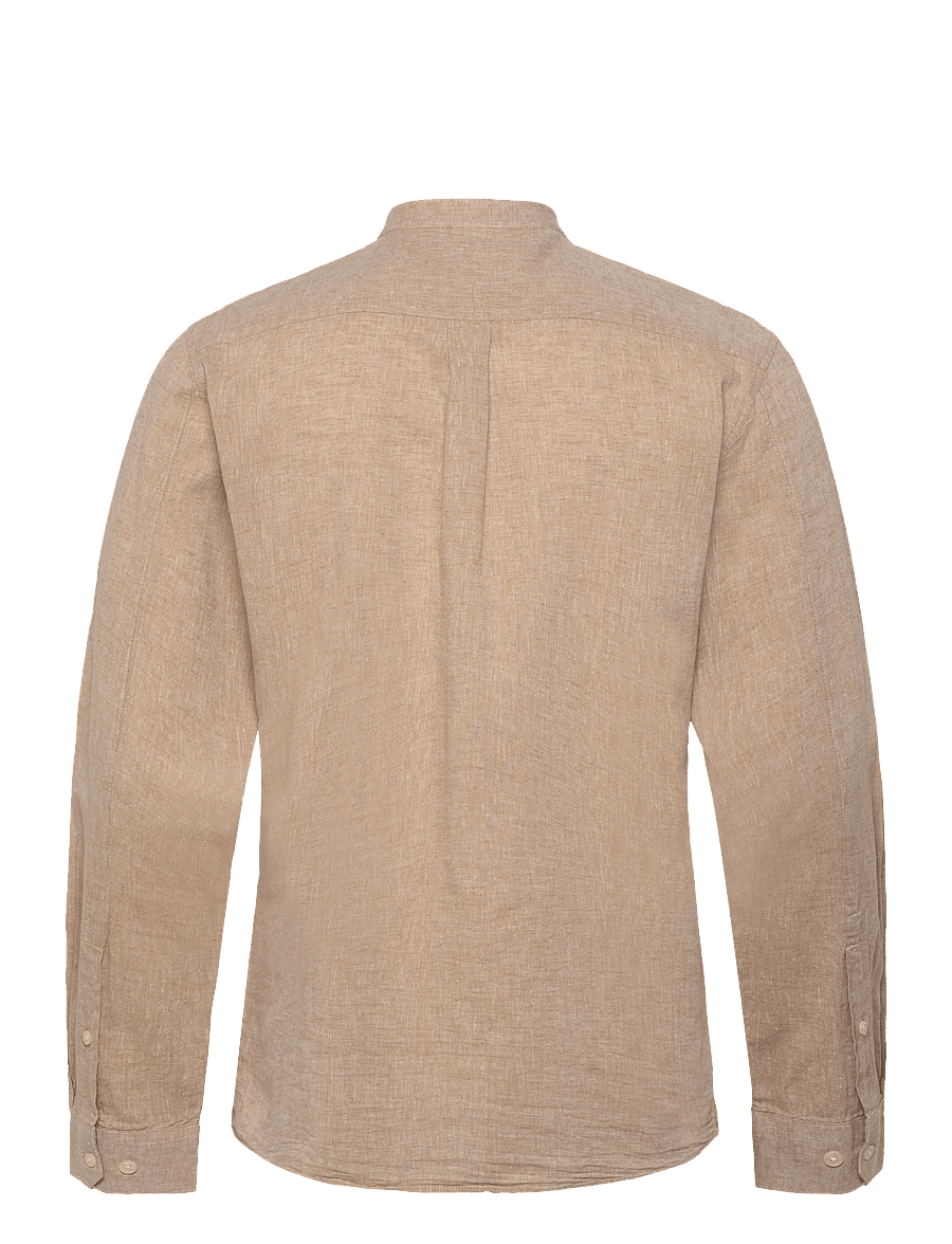 Lindbergh - Cotton/linen shirt L/S - linased särgid - mid sand - 2