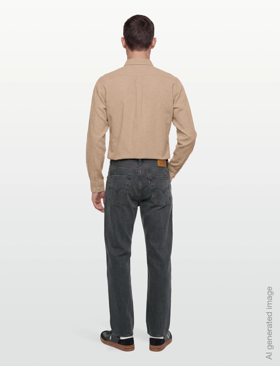 Lindbergh - Cotton/linen shirt L/S - linased särgid - mid sand - 4
