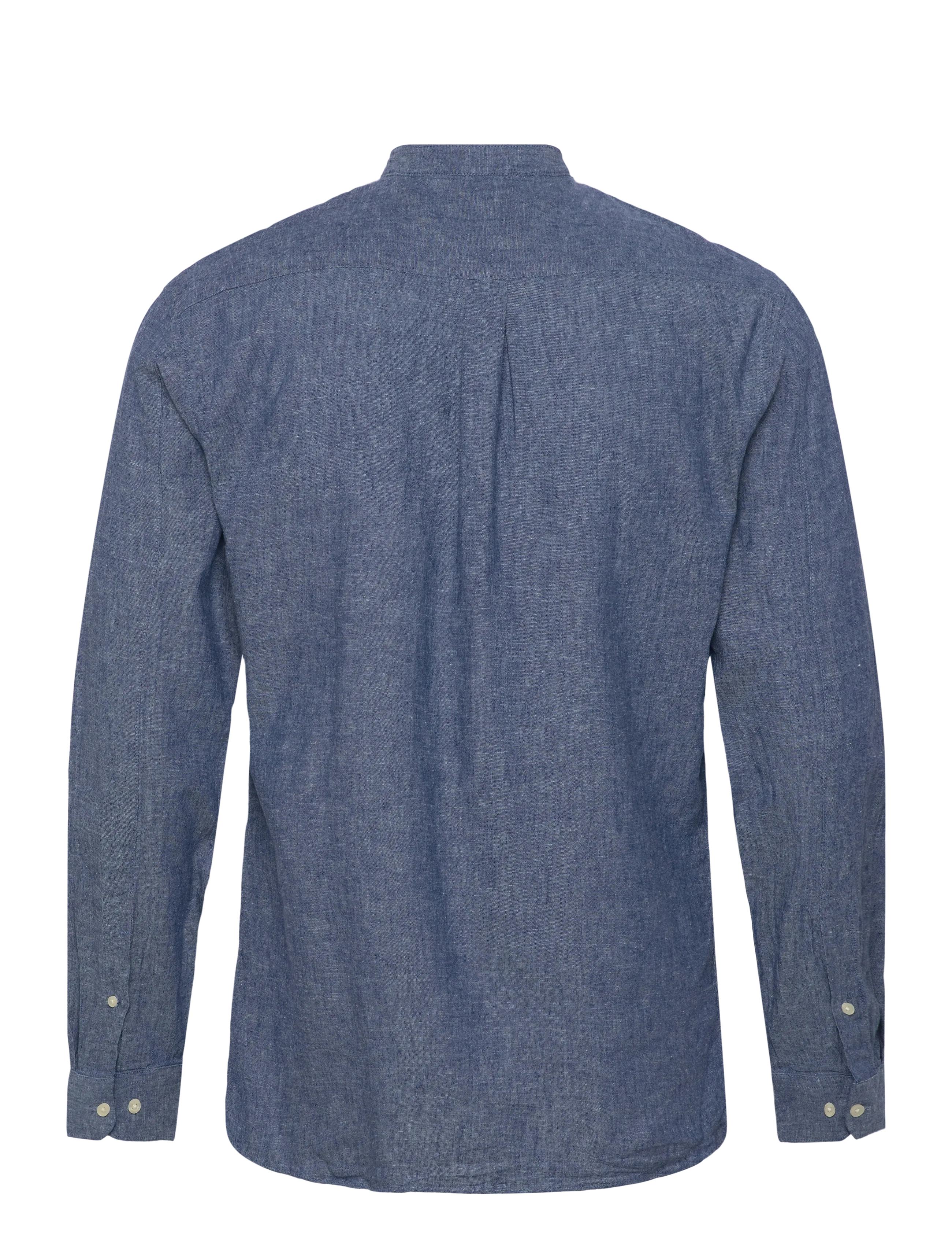 Lindbergh - Cotton/linen shirt L/S - hørskjorter - navy - 2