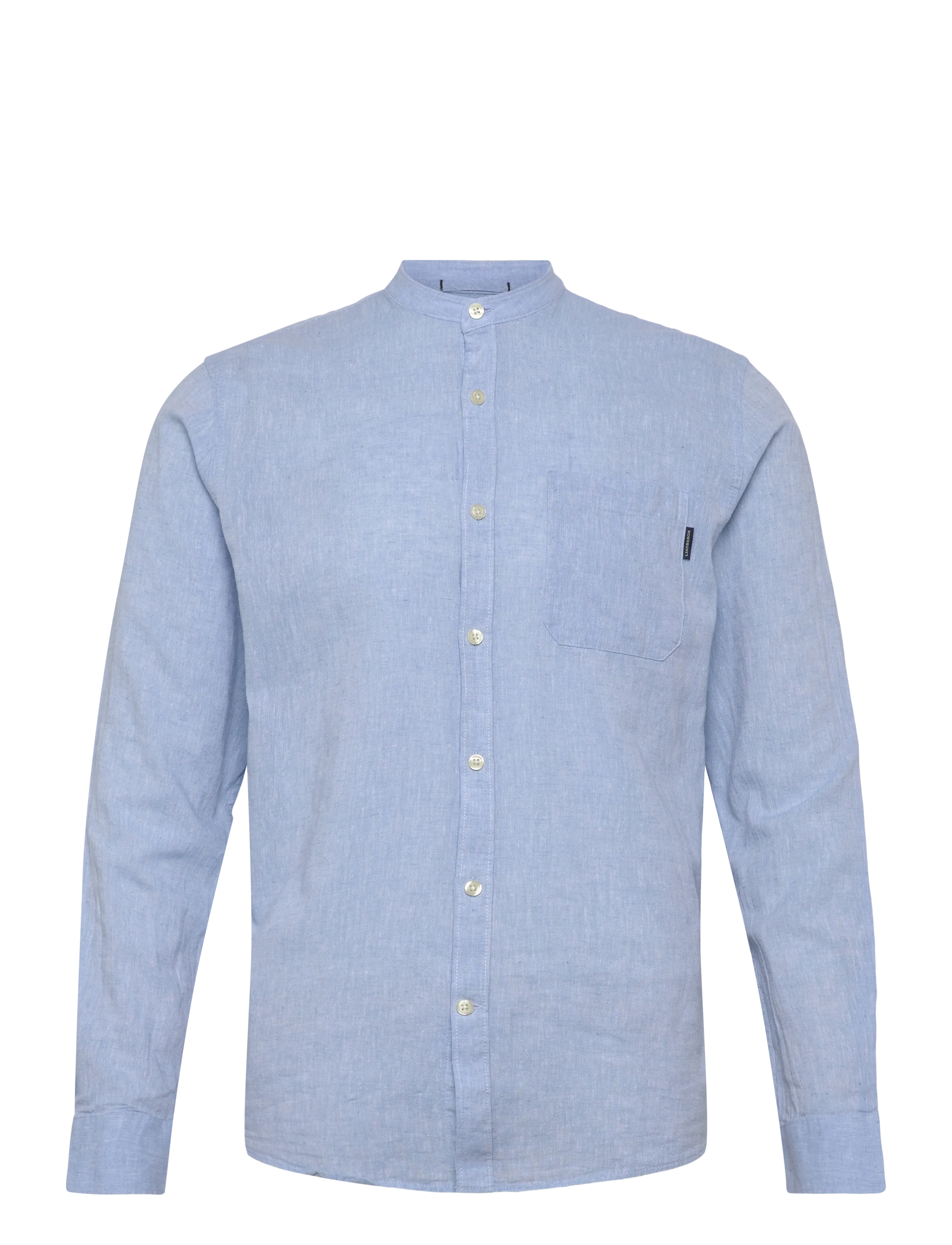 Lindbergh Cotton/linen shirt L/S - Lindbergh - SKY BLUE / blue