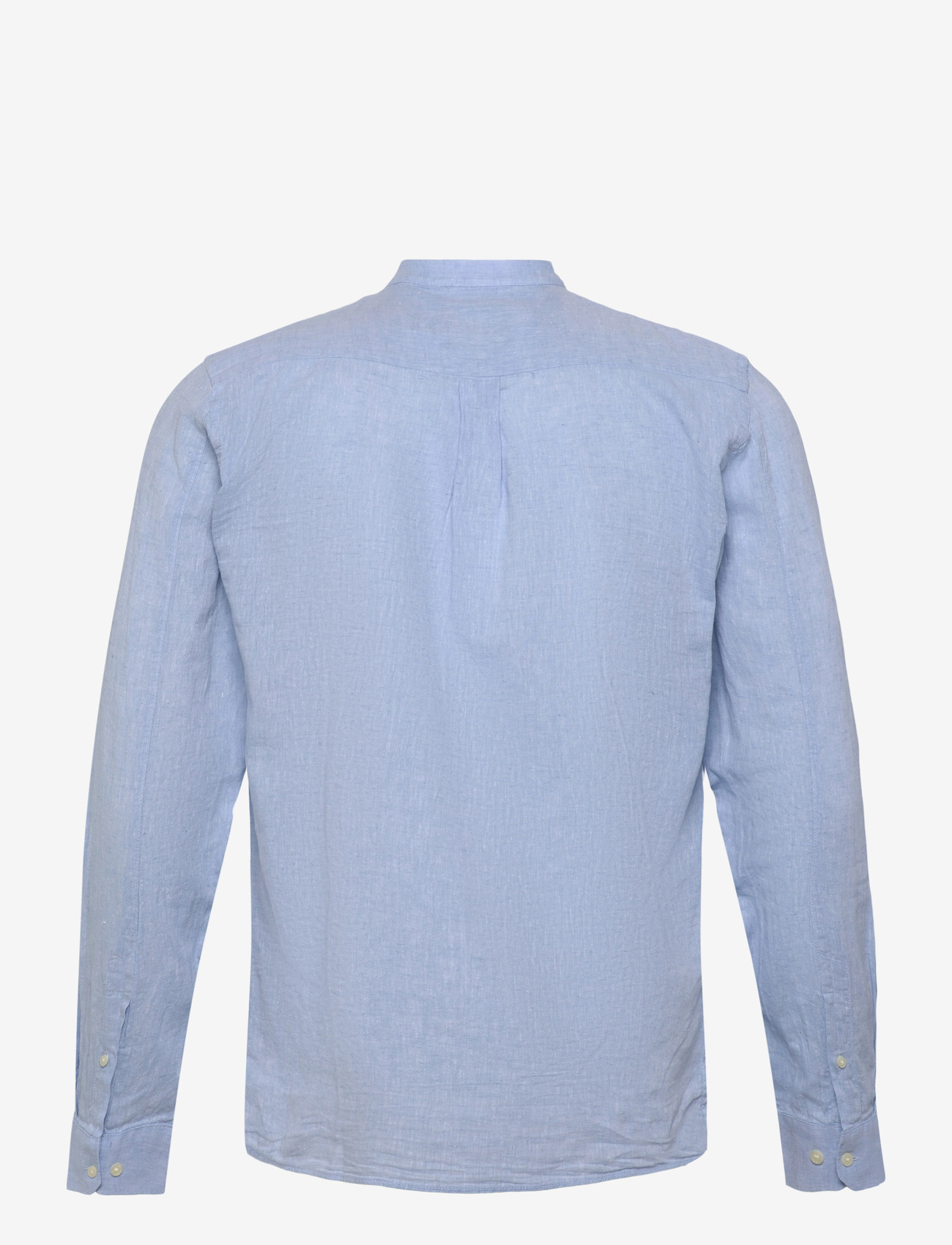 Lindbergh - Cotton/linen shirt L/S - hørskjorter - sky blue - 1