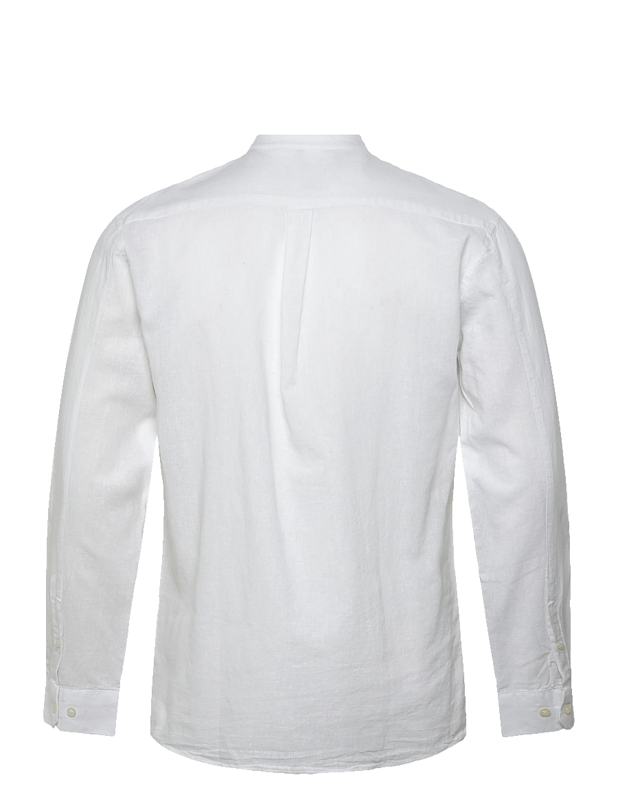 Lindbergh - Cotton/linen shirt L/S - linen shirts - white - 2