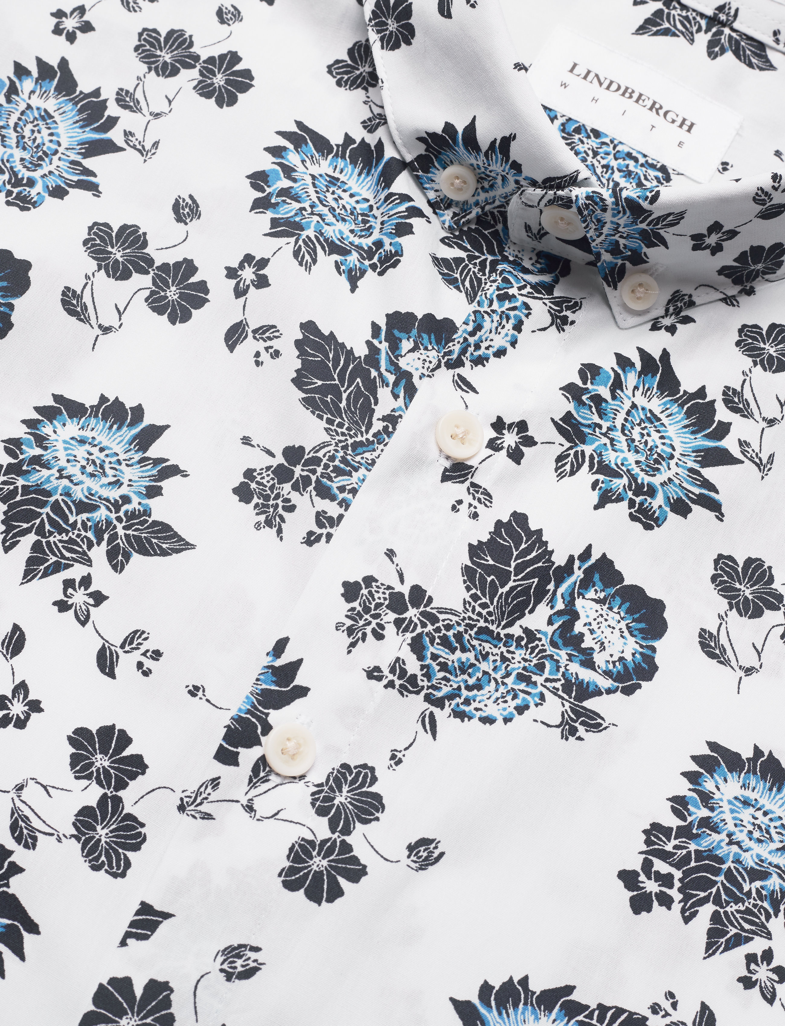 Lindbergh - Floral print shirt L/S - white - 3