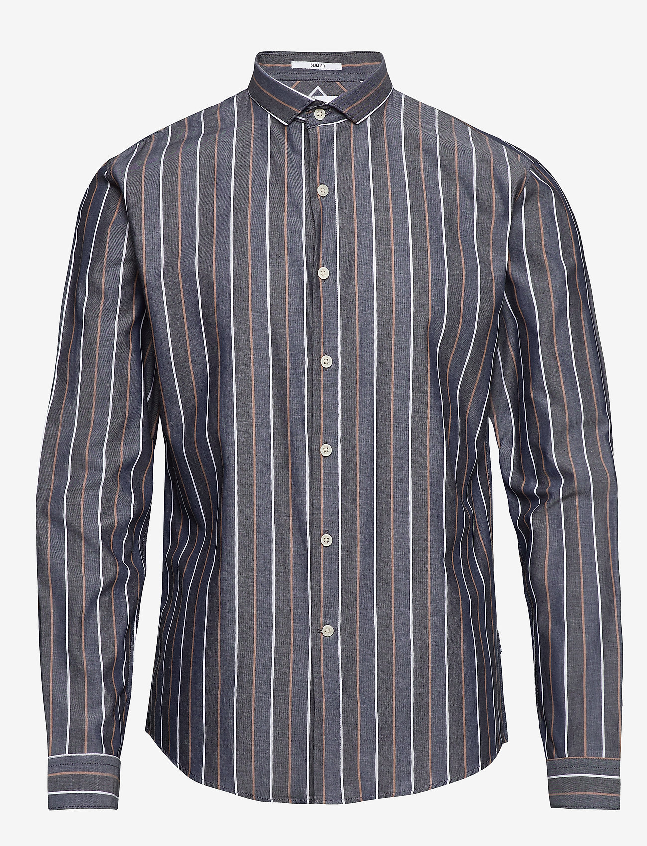Lindbergh - Striped shirt L/S - dk blue - 0
