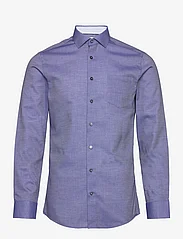 Lindbergh - Dobby shirt L/S - business skjortor - blue - 0