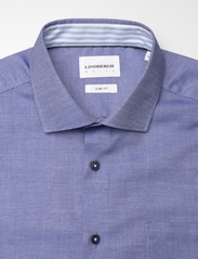 Lindbergh - Dobby shirt L/S - muodolliset kauluspaidat - blue - 2