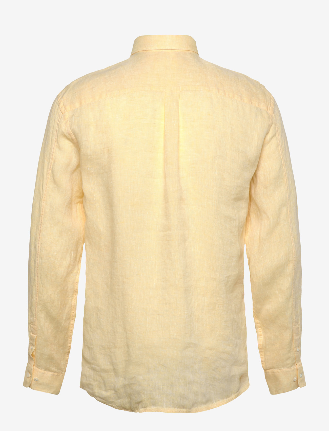 Lindbergh - Pure linen L/S shirt - hørskjorter - lt yellow mel - 1