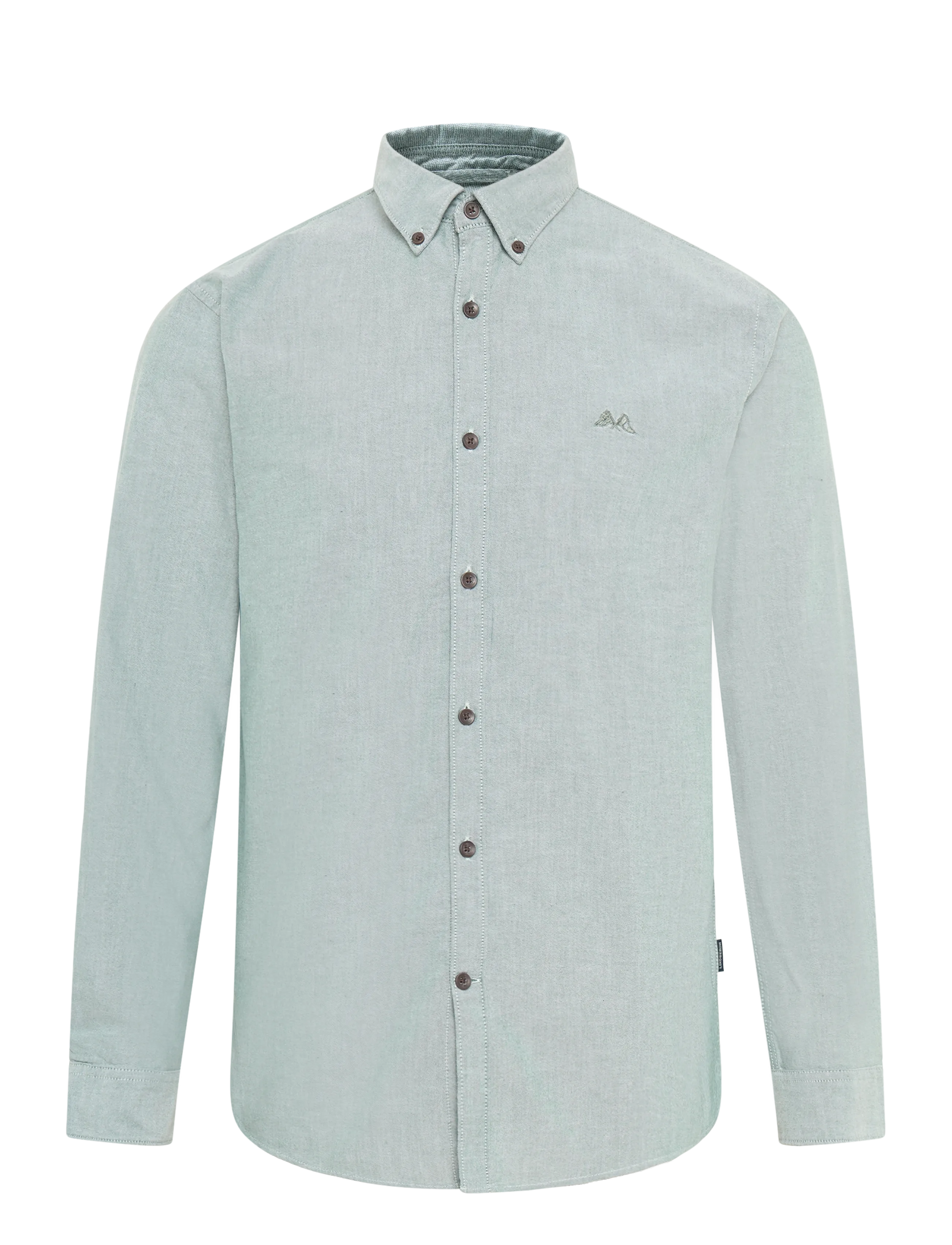 LINDBERGH Yarn Dyed Oxford Superflex Shirt L/S Grün - XXL - Herren