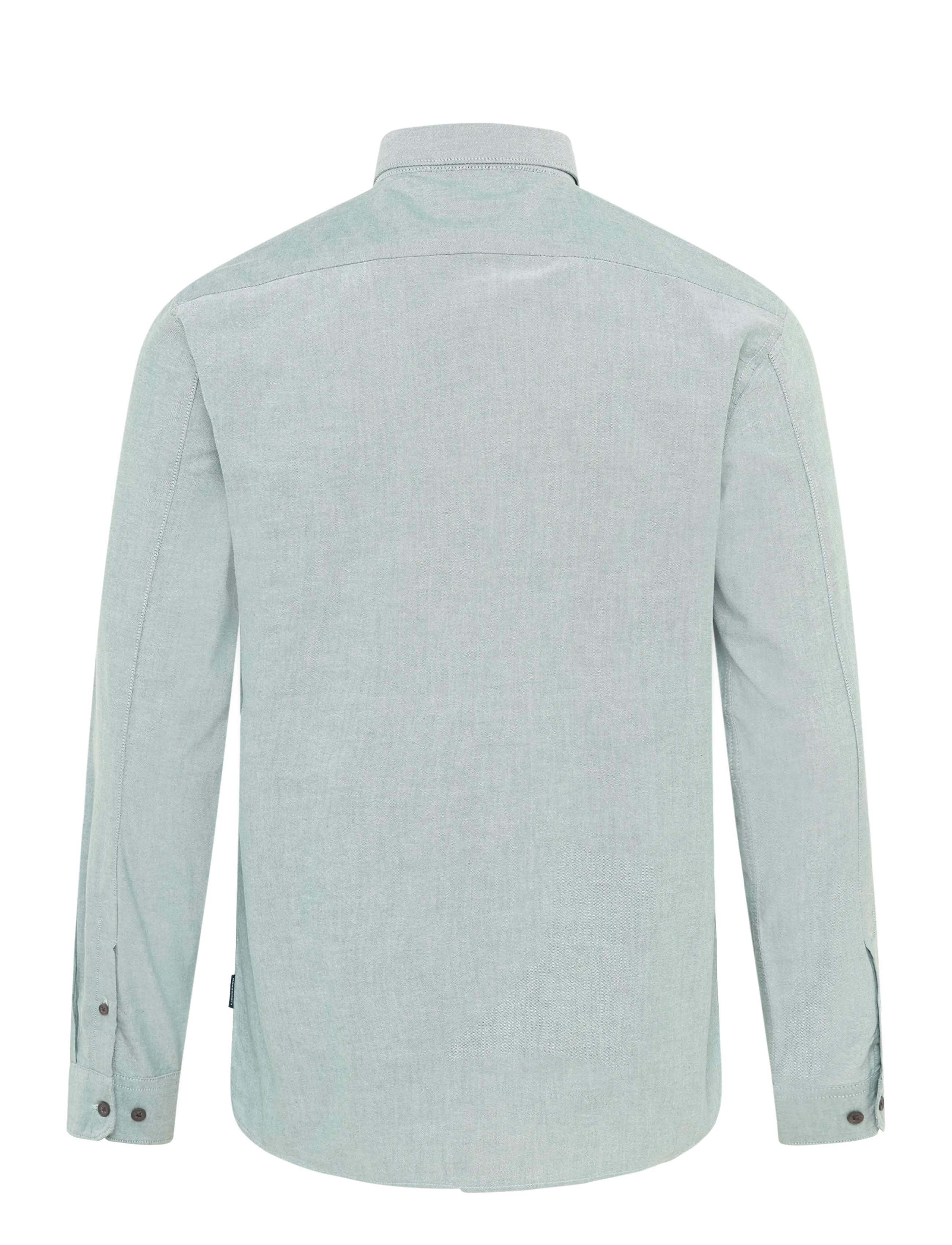 Lindbergh - Yarn dyed oxford superflex shirt L/S - oxford skjorter - green - 2